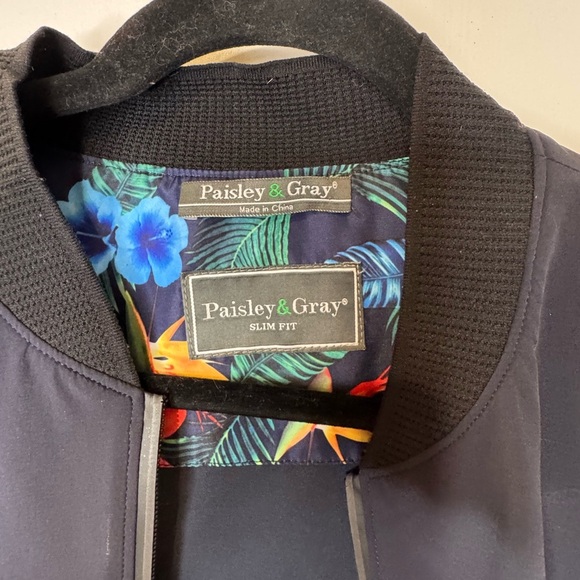 Paisley & Gray Slim Fit Track Jacket size Large - Picture 3 of 15